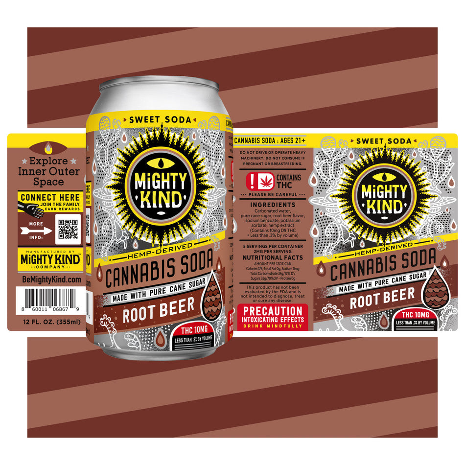 Mighty Kind Drinks: Root Beer Sweet Soda 10mg