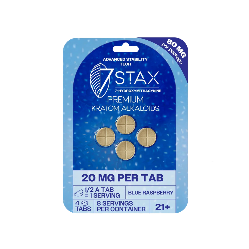 7Stax Premium 7-OH Kratom Alkaloid Tablets (80mg – 4 Count)