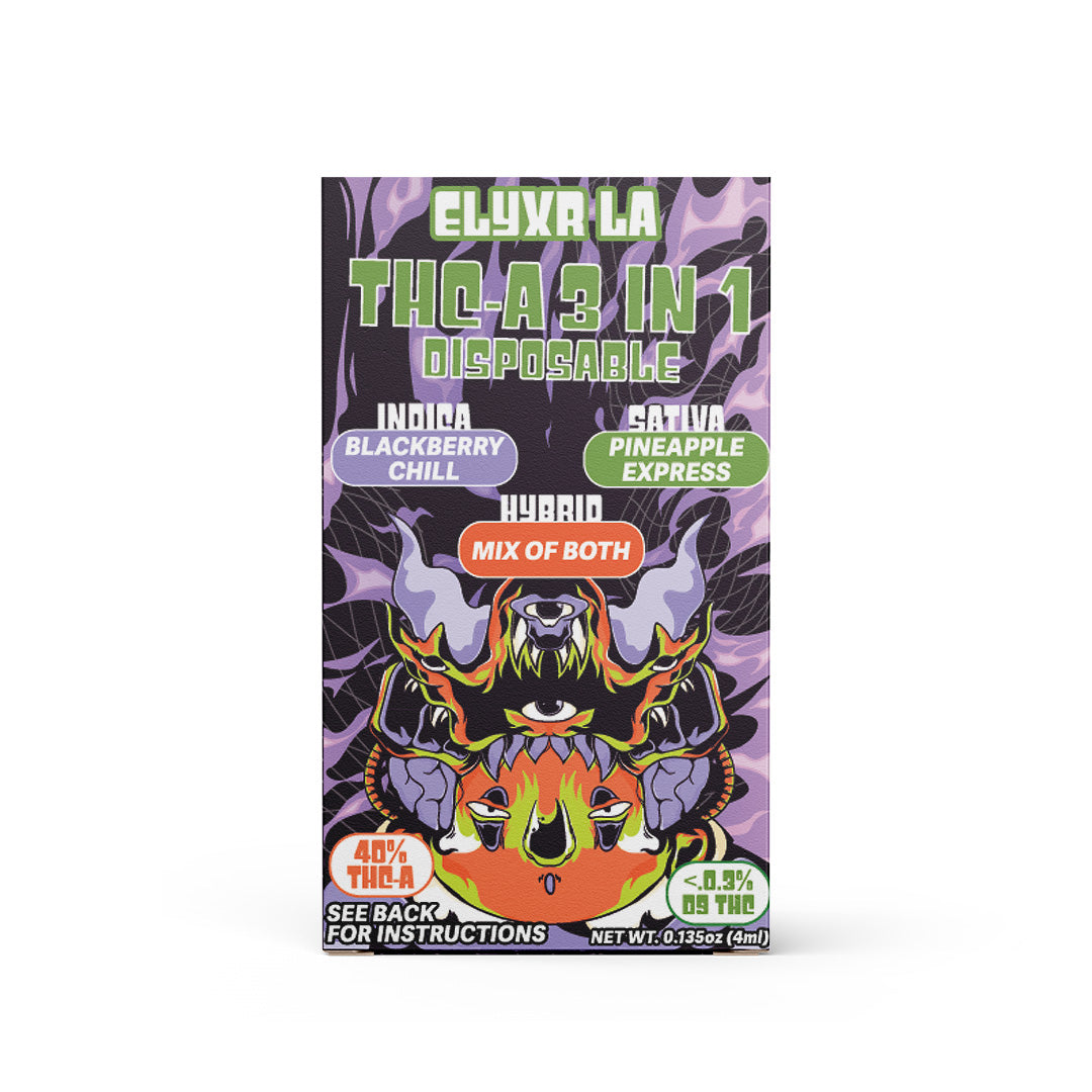Elyxr THCA 3-in-1 Disposable 4 Grams (4000mg) Best Sales Price - Vape Pens