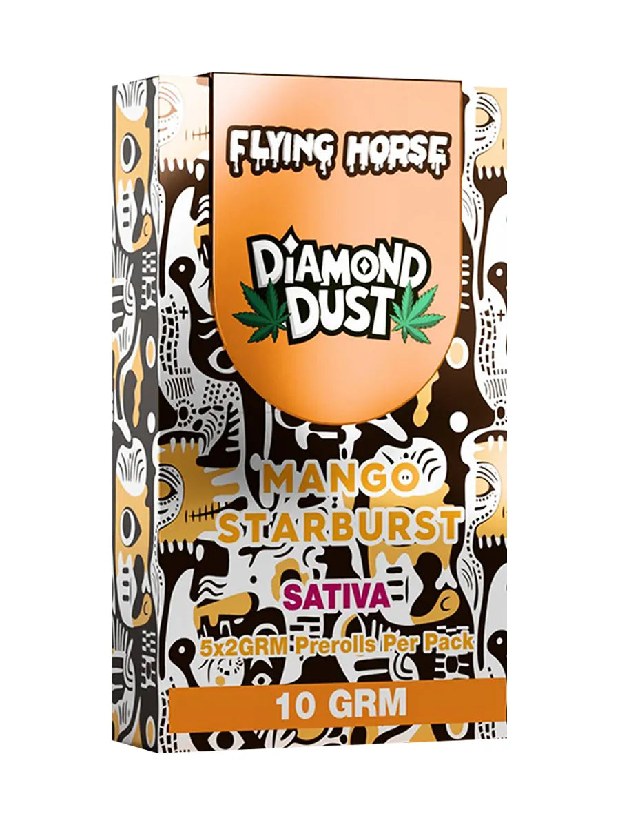 Mango Starburst Flying Horse Pre-Roll Diamond Dust 10G