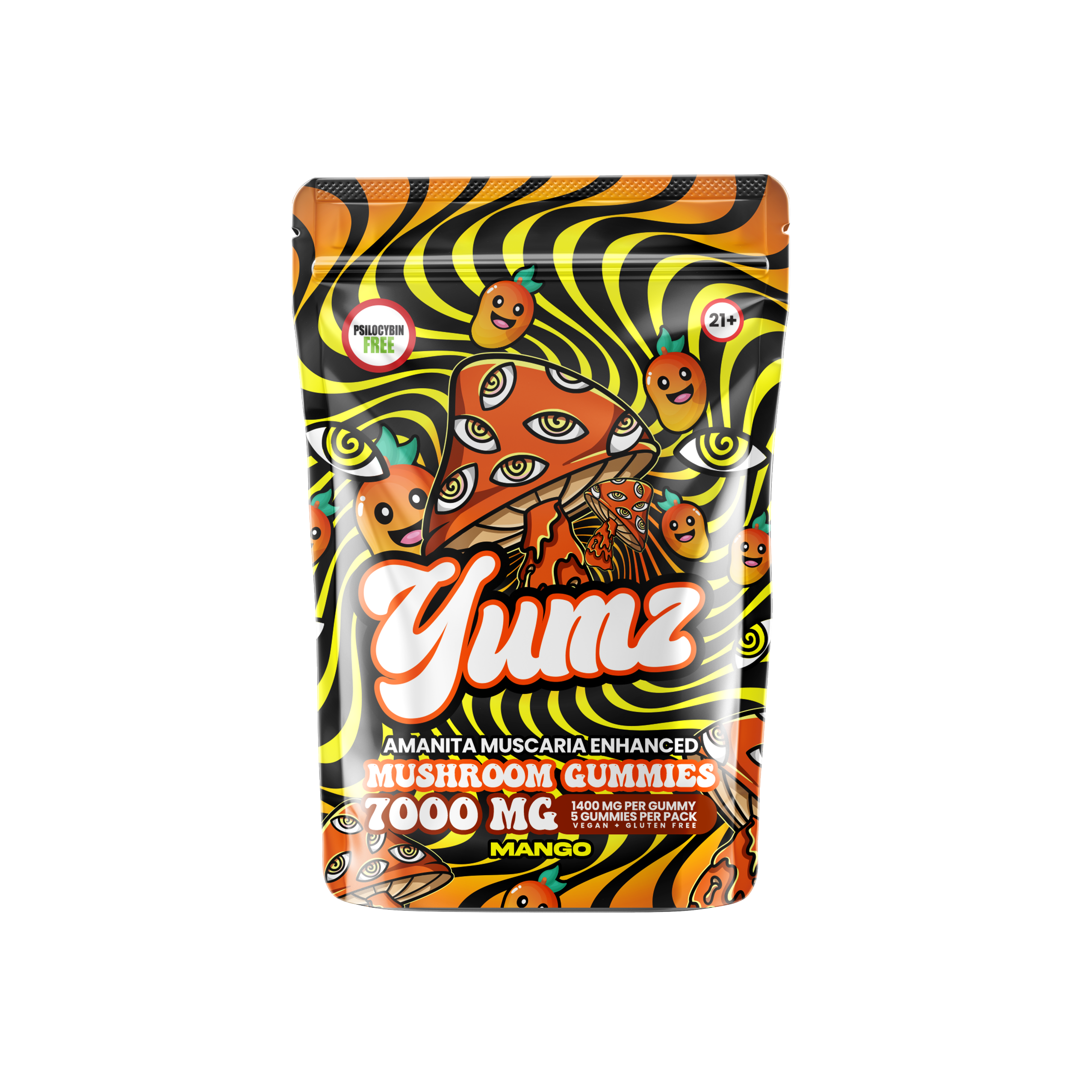 YUMZ - Mango ( Amanita Muscaria Mushroom Gummies ) Best Sales Price - Gummies