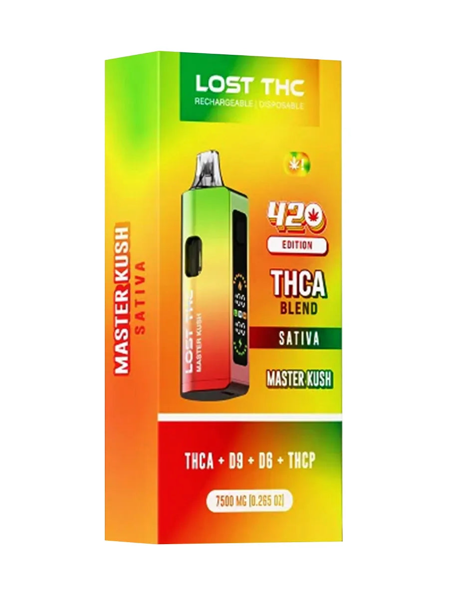 Master Kush Lost THC 420 Edition THCA Blend Rechargable Disposible 7500MG