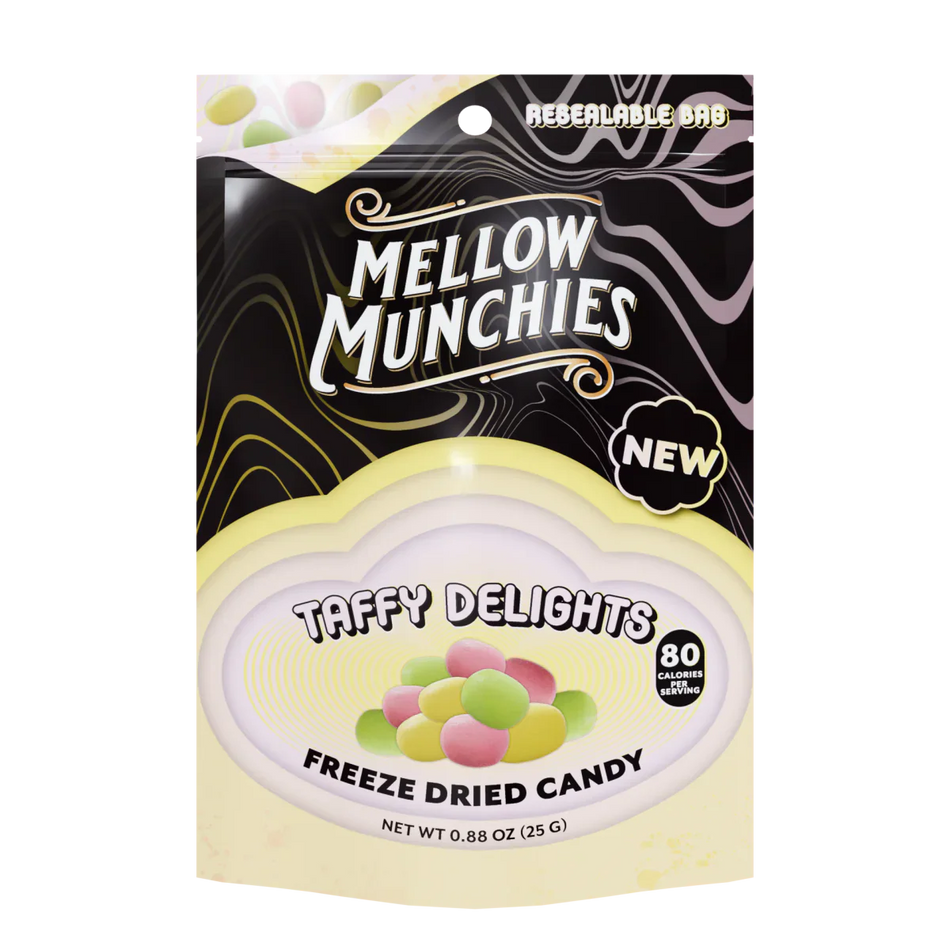 Mellow Fellow Taffy Delights Freeze Dried Candy - Snack Size