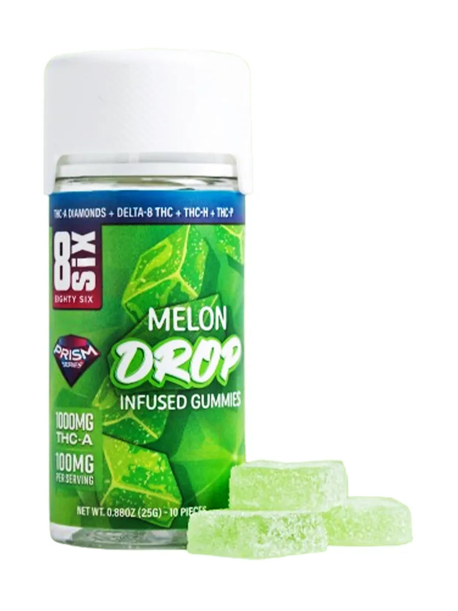 Melon Drop 8SIX THCA Gummies 1000MG