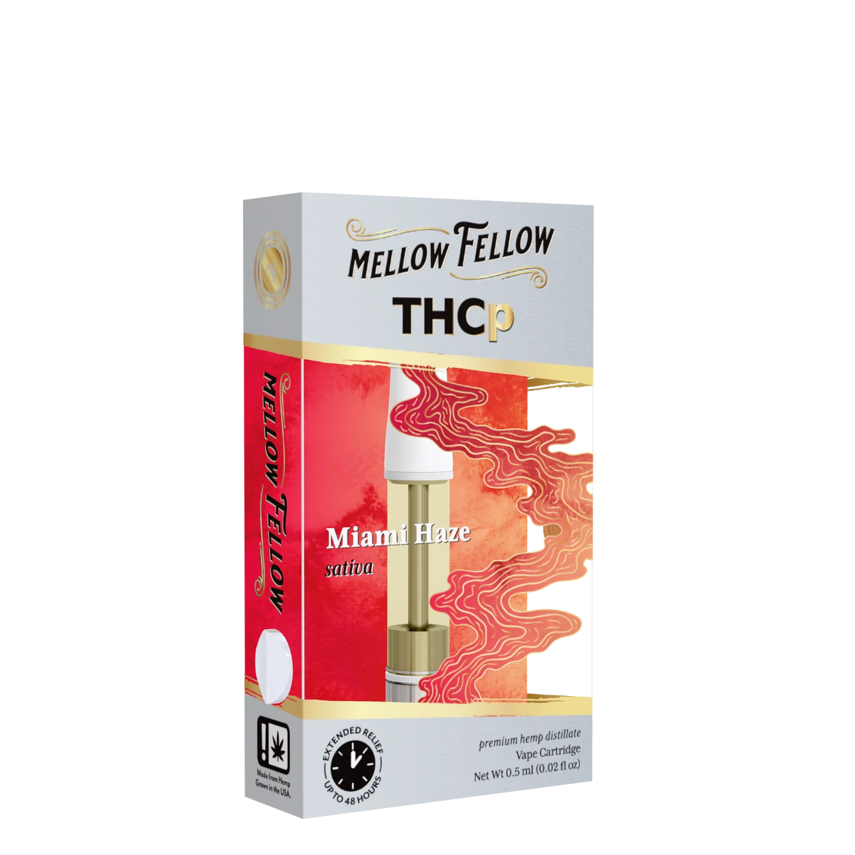 Mellow Fellow THCp 0.5ml Vape Cartridge - Miami Haze (sativa) Best Sales Price - Vape Cartridges
