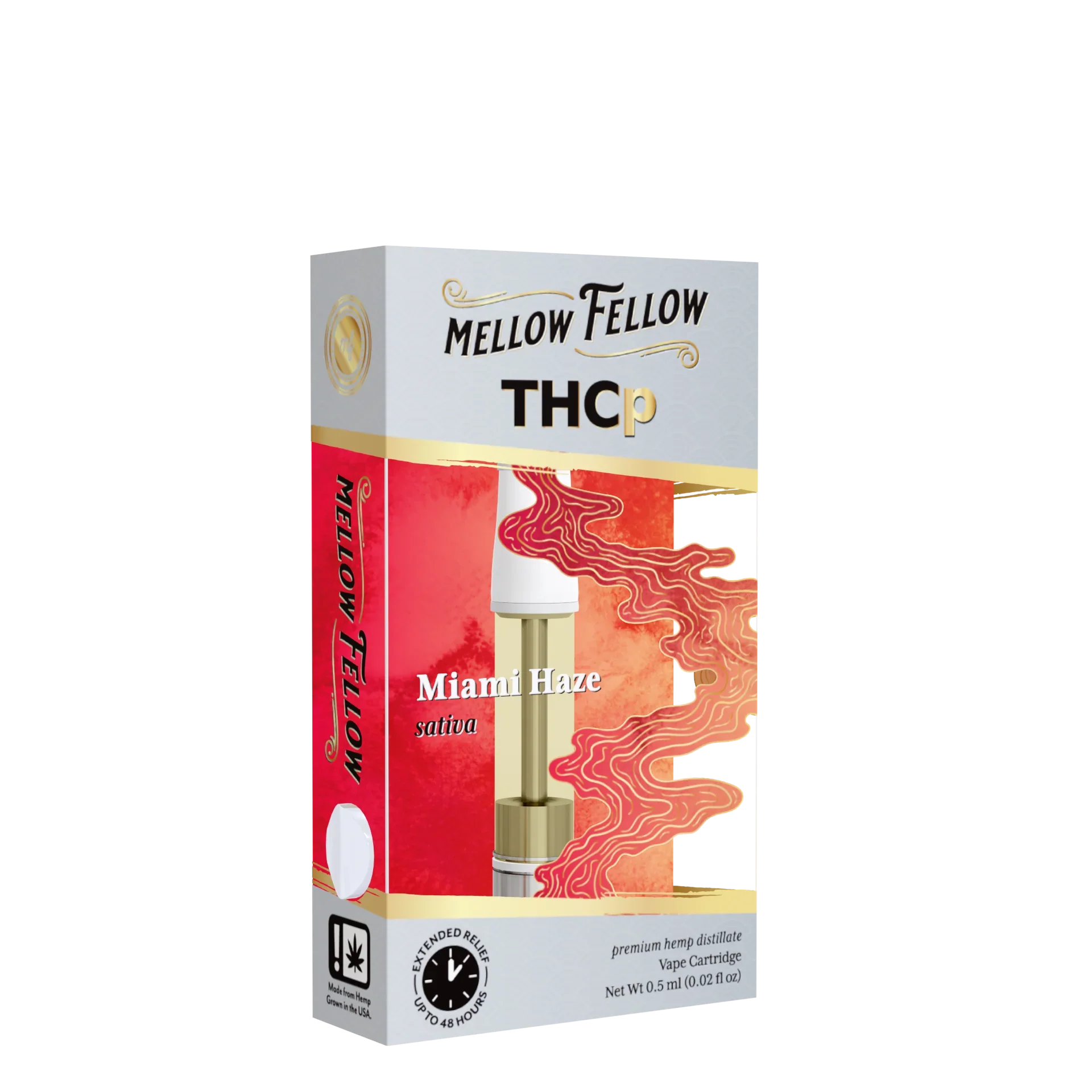 Mellow Fellow THCp 0.5ml Vape Cartridge - Miami Haze (sativa) Best Sales Price - Vape Cartridges