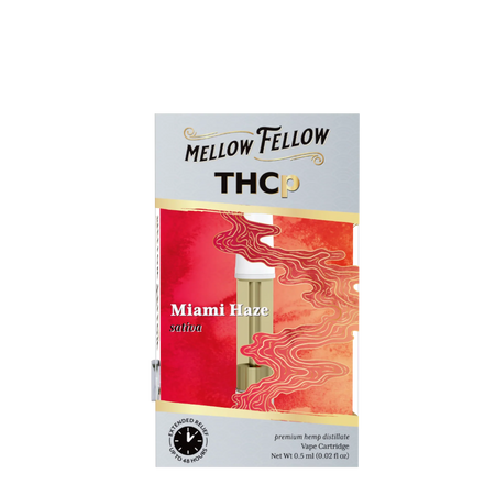 Mellow Fellow THCp 0.5ml Vape Cartridge - Miami Haze (sativa) Best Sales Price - Vape Cartridges