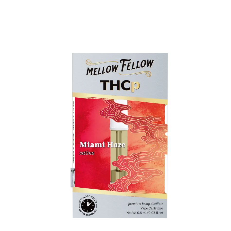 Mellow Fellow THCp 0.5ml Vape Cartridge - Miami Haze (sativa) Best Sales Price - Vape Cartridges