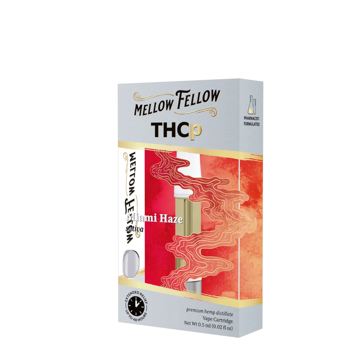 Mellow Fellow THCp 0.5ml Vape Cartridge - Miami Haze (sativa) Best Sales Price - Vape Cartridges