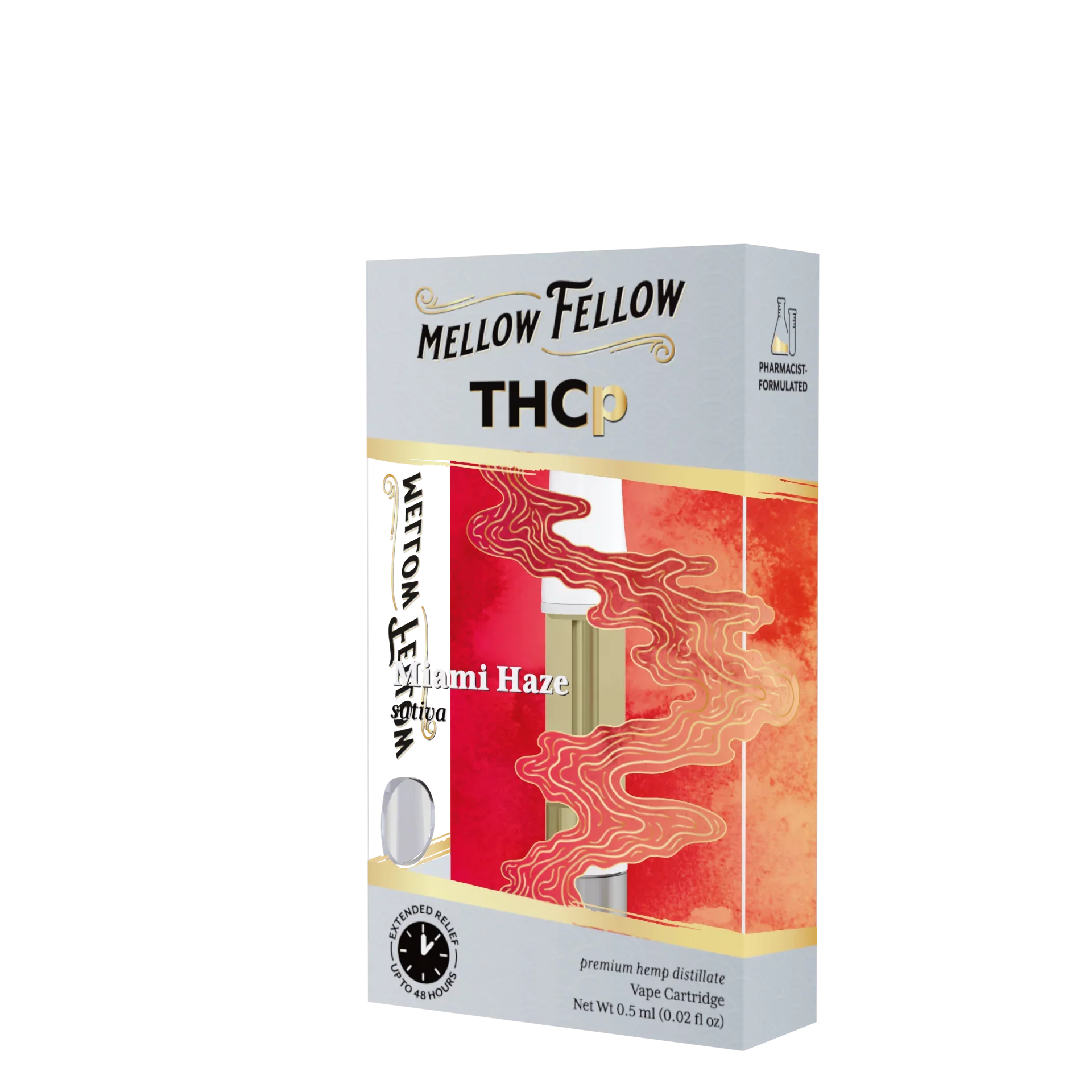 Mellow Fellow THCp 0.5ml Vape Cartridge - Miami Haze (sativa) Best Sales Price - Vape Cartridges