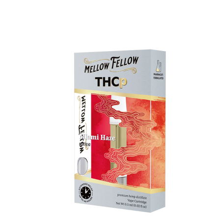 Mellow Fellow THCp 0.5ml Vape Cartridge - Miami Haze (sativa) Best Sales Price - Vape Cartridges
