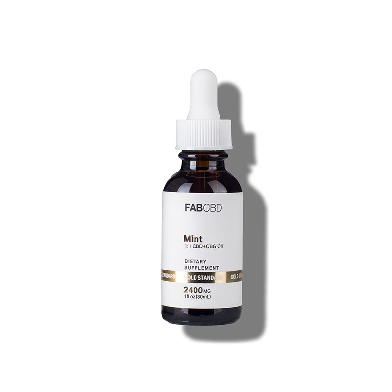 FAB CBD+CBG Oil Mint Flavor Best Sales Price - Tincture Oil