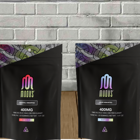Modus 1:1 Delta 9 THC + CBD Gummies 400mg Best Sales Price - Gummies