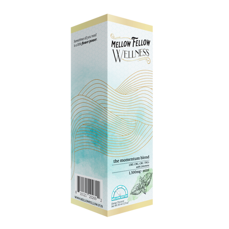 Mellow Fellow Momentum Blend CBD Tincture - 1500mg - Mint Best Sales Price - Edibles