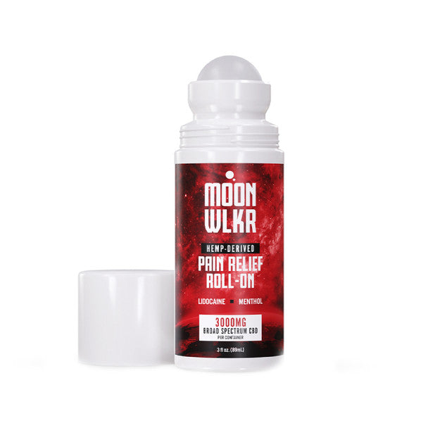 Moonwlkr - CBD Topical - Lidocaine & Menthol Pain Relief Roll-On - 3000mg Best Sales Price - Topicals