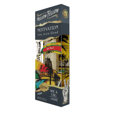 Mellow Fellow Motivation Dubai - Jet Fuel - Hybrid - 1ml Live Resin Disposable Vape Best Sales Price - Vape Pens