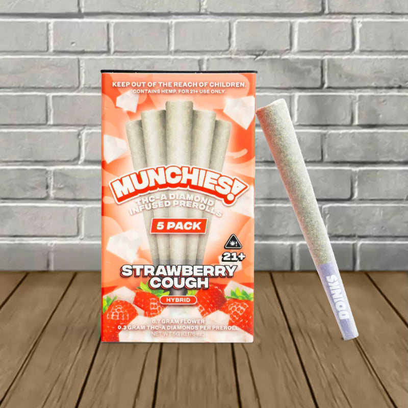 Munchies Diamond Infused THCa Preroll 5-pack