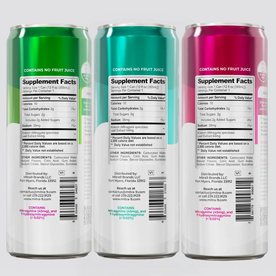 Mitra9 Variety Kratom Seltzer