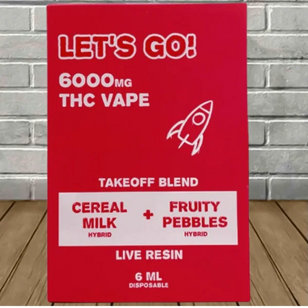 NYB Labs Let’s GO! Live Resin Takeoff Blend Disposable 6ml Best Sales Price - Vape Pens
