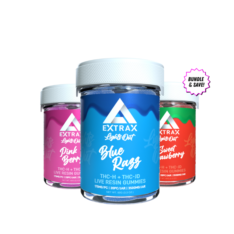 Delta Extrax THCh + THCjd Gummy Bundle | Lights Out