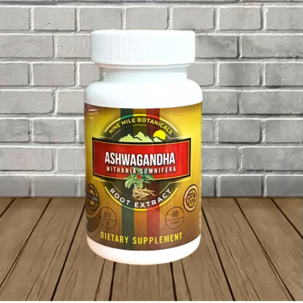 Nine Miles Botanicals Ashwaganda Root Extract 60ct Best Sales Price - CBD
