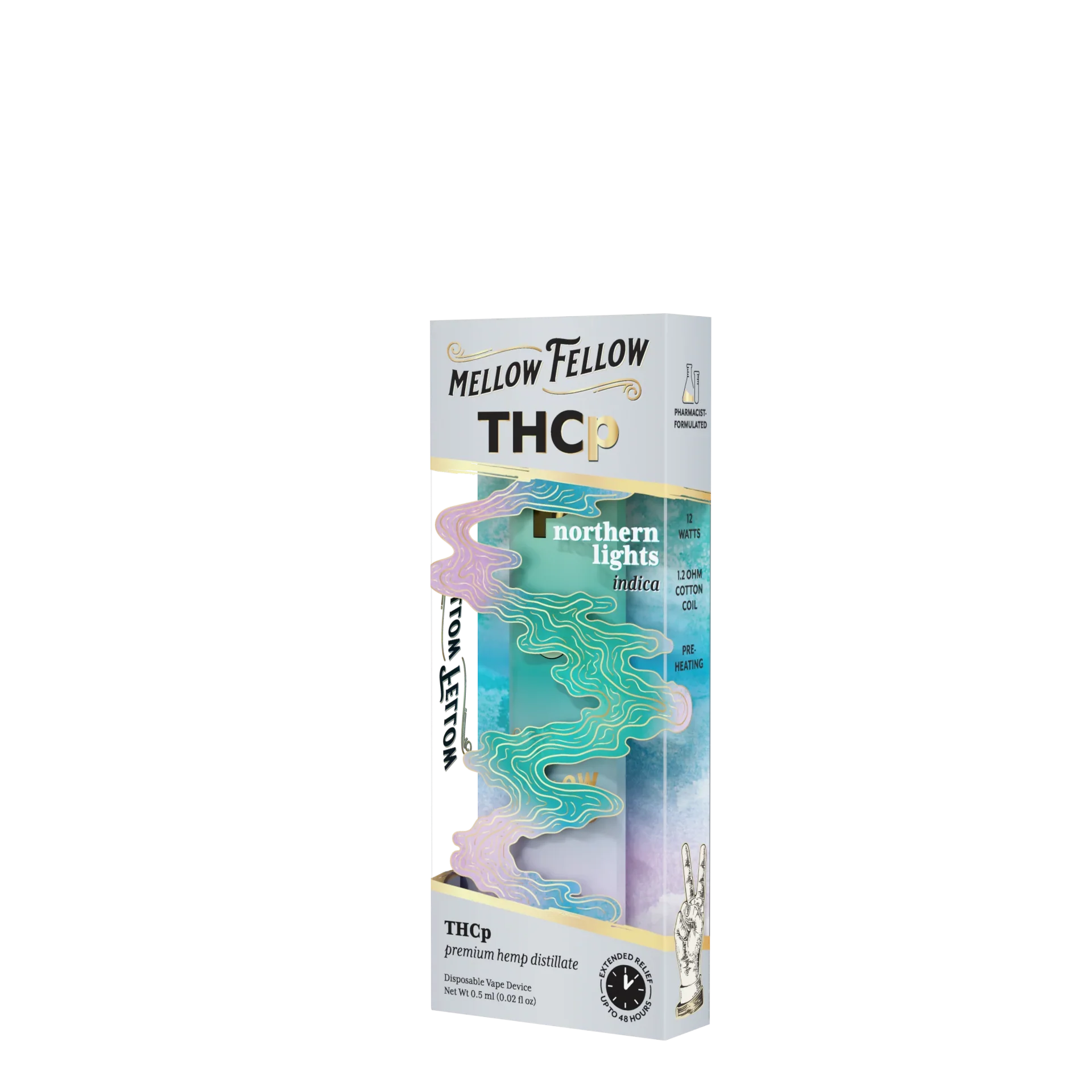 Mellow Fellow THCp 0.5g Disposable Vape - Northern Lights (Indica) Best Sales Price - Vape Pens