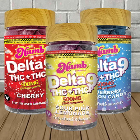 Numb Cannabis Co Delta 9 THC + THCP Gummies 500mg Best Sales Price - Gummies