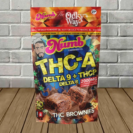 Numb Cannabis Co THCa + D9 + THCP The Ocky Way Brownies 2000mg Best Sales Price - Gummies