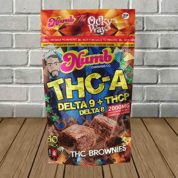 Numb Cannabis Co THCa + D9 + THCP The Ocky Way Brownies 2000mg Best Sales Price - Gummies