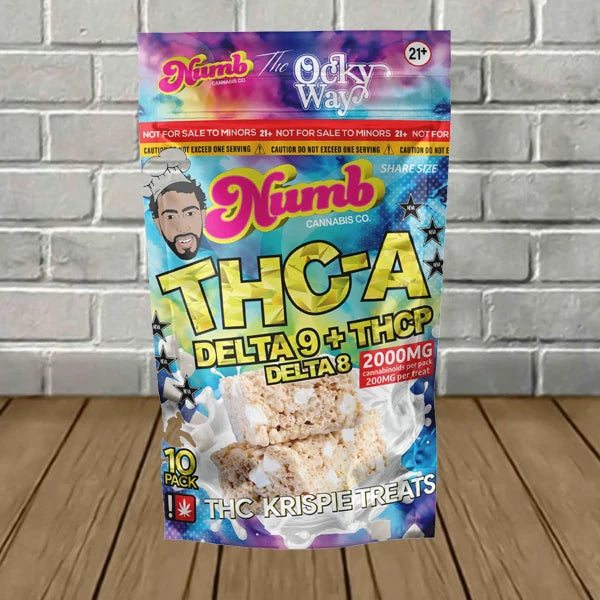 Numb Cannabis Co THCa + D9 + THCP The Ocky Way Krispie Treats 2000mg Best Sales Price - Edibles