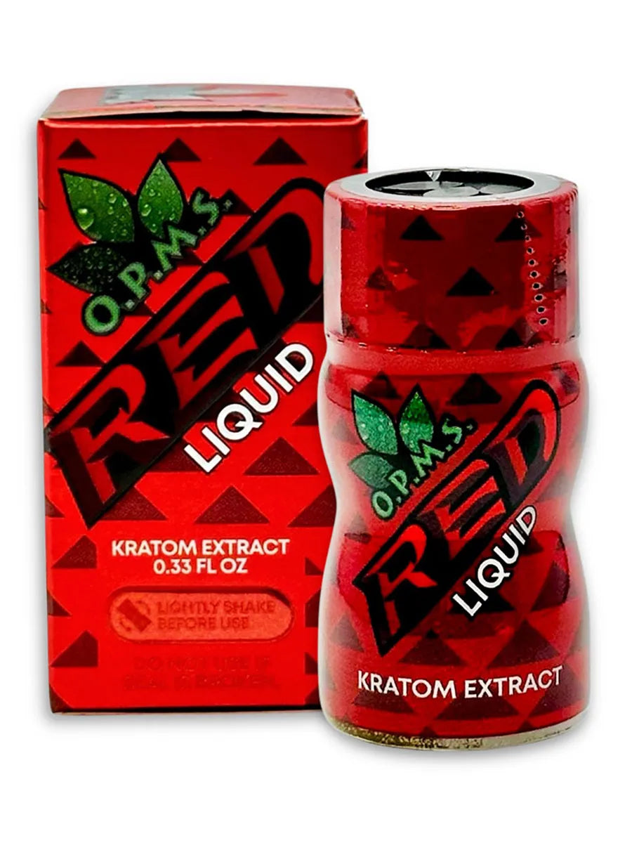 O.P.M.S. Red Liquid Kratom Extract 0.33 FL OZ