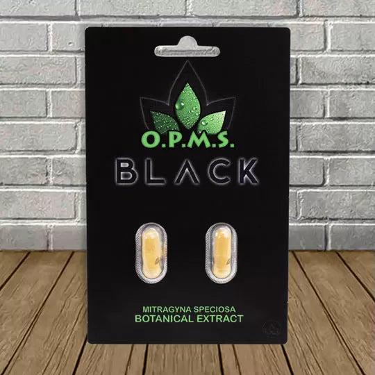 OPMS Black Kratom Extract Capsules