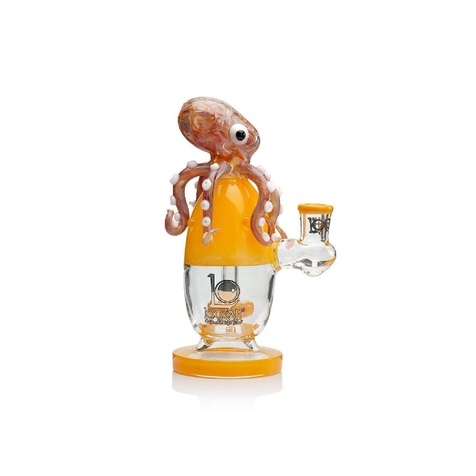 Lookah 7.5” Cute Unique Percolator Octopus Glass Bong (WPC1224YL)