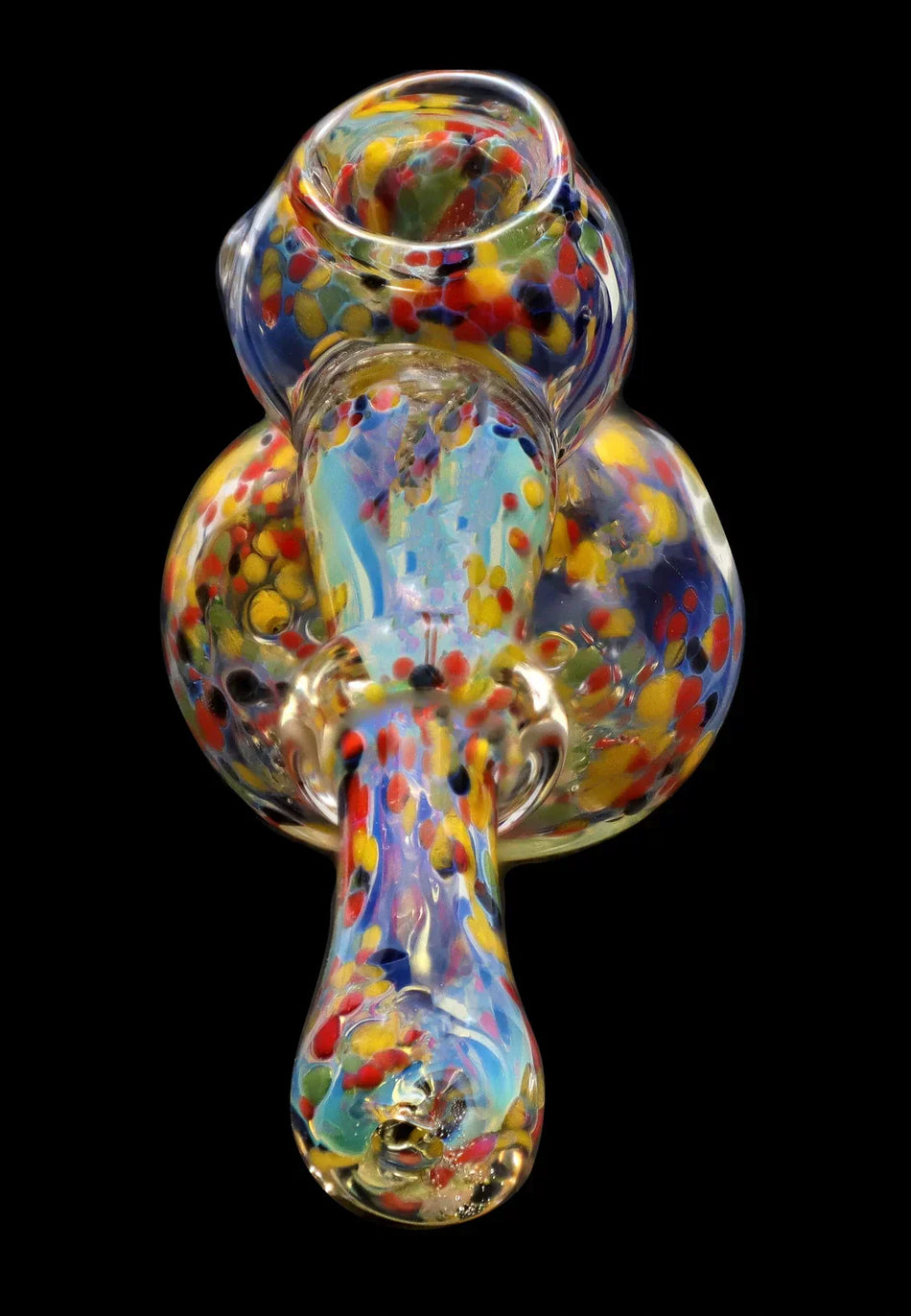 Smoke Cartel Rainbow Frit Hammer Bubbler - 5 in.