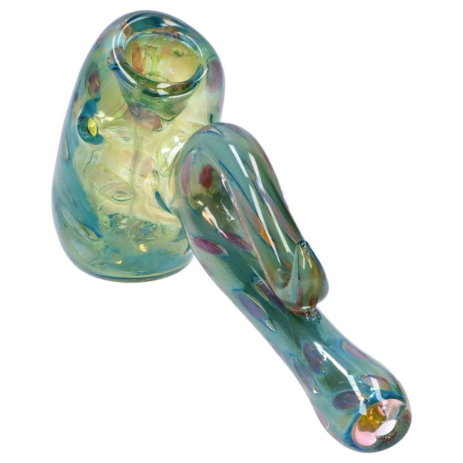 DankStop Gold Fume Bubble Trap Hammer Bubbler - 6 in.