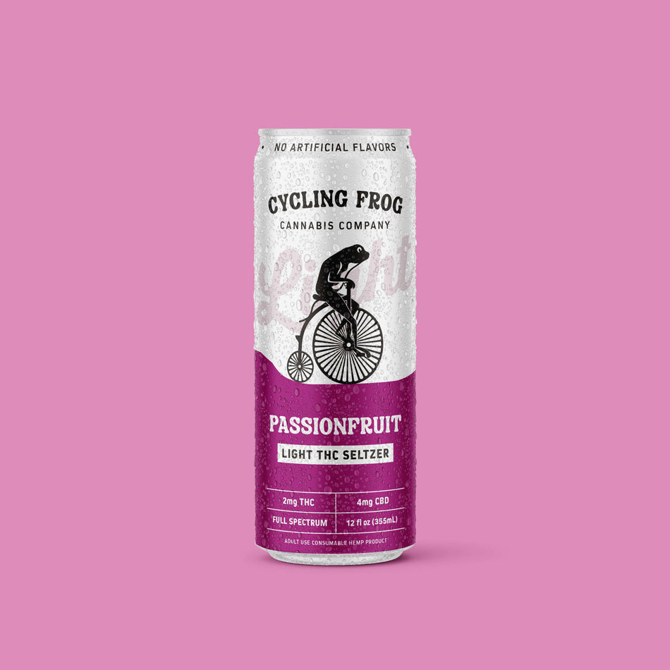Cycling Frog Passionfruit THC Light Seltzer