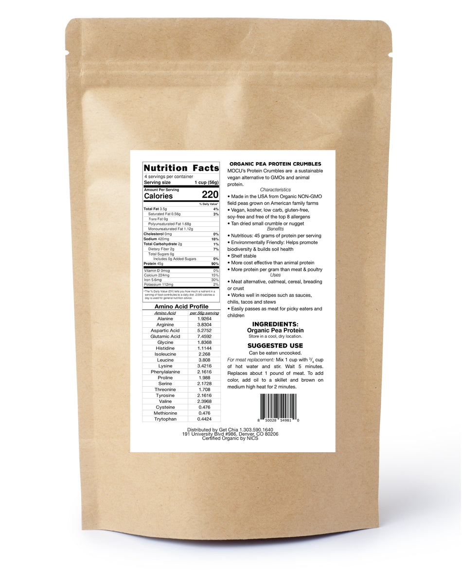 Evo Hemp Organic Pea Protein Crumbles
