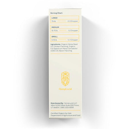 Hemplucid Pets USDA Organic CBD Chicken Flavor 300mg Best Sales Price - Topicals