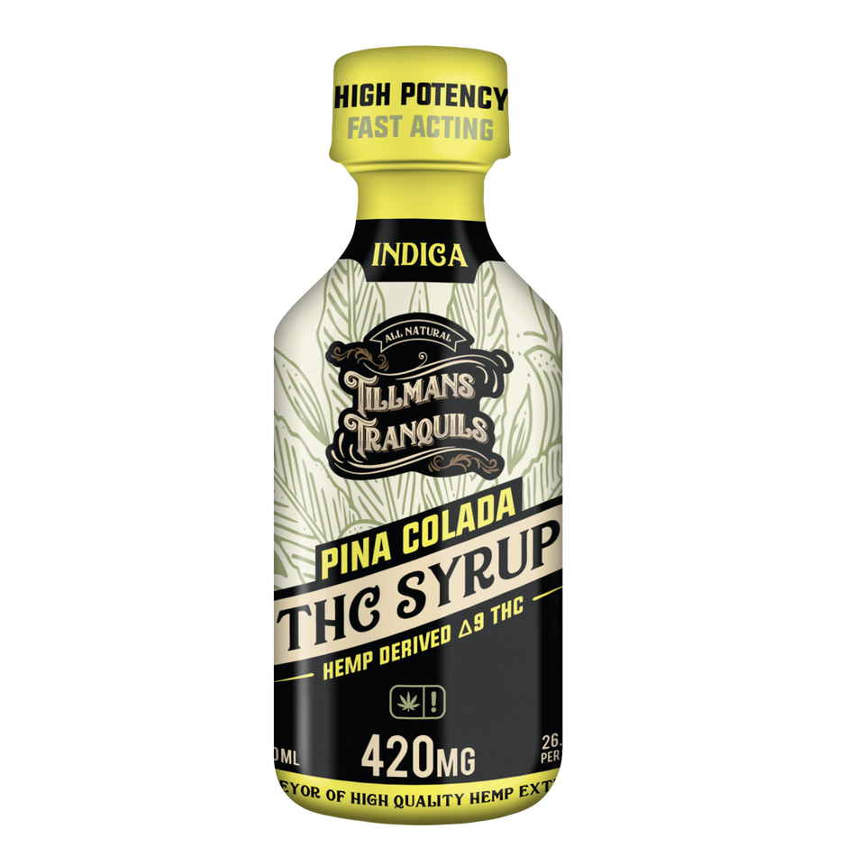 Tillmans Tranquils Piña Colada Delta 9 THC Syrup – 420mg Best Sales Price - Edibles
