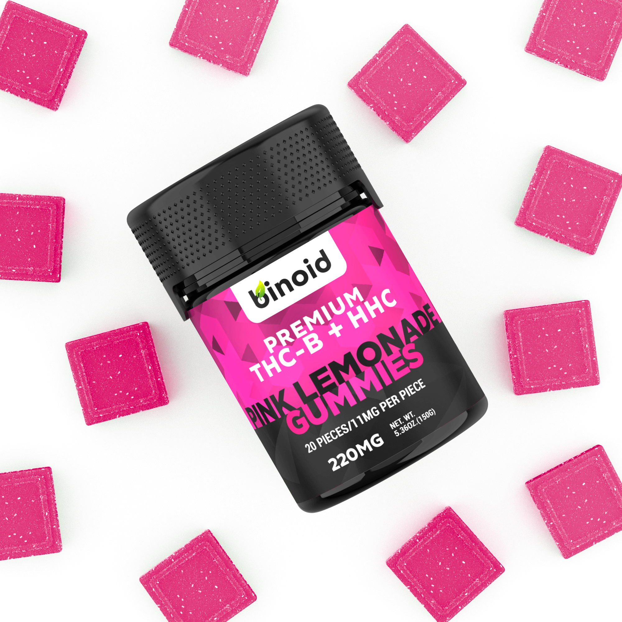 THC-B + HHC Gummies – Pink Lemonade (RELEASE SALE) Best Sales Price - Gummies