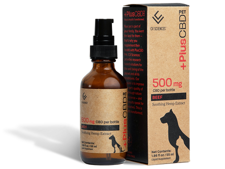 PlusCBD Pet CBD Oil 500mg Beef Best Sales Price - Tincture Oil