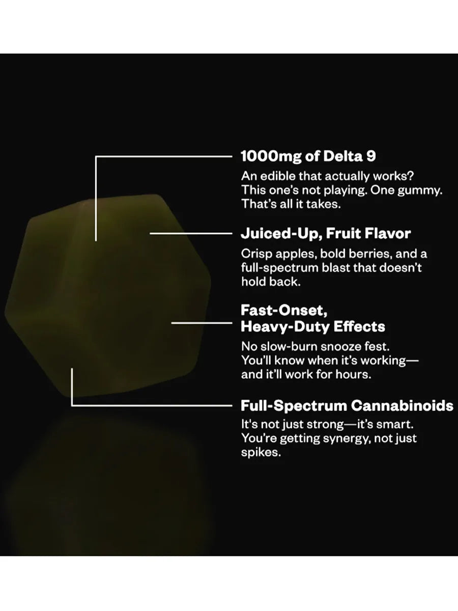Appleberry Nectar Munchies D9 Froot Jam Gummies 1000MG 10ct