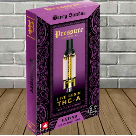Pressure LA Live Resin THCa Vape Cartridge 3.5g Best Sales Price - Vape Cartridges