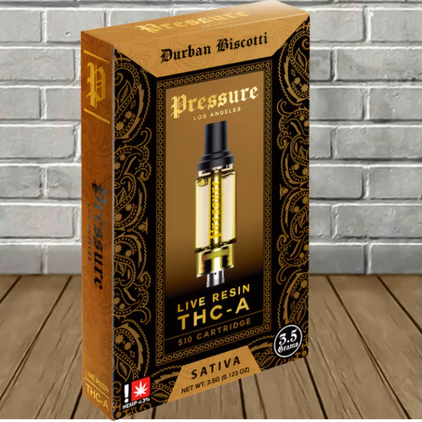 Pressure LA Live Resin THCa Vape Cartridge 3.5g Best Sales Price - Vape Cartridges
