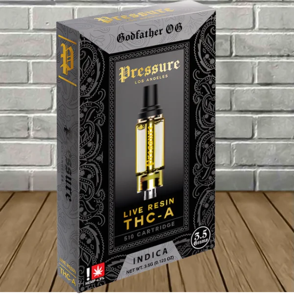 Pressure LA Live Resin THCa Vape Cartridge 3.5g Best Sales Price - Vape Cartridges