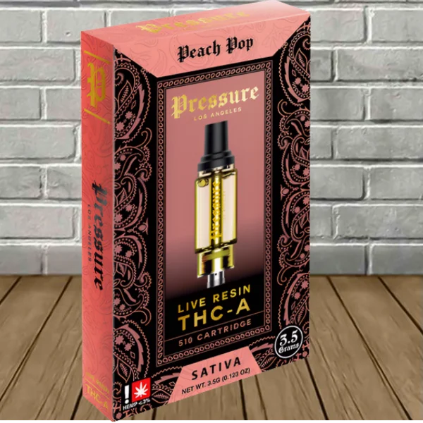 Pressure LA Live Resin THCa Vape Cartridge 3.5g Best Sales Price - Vape Cartridges