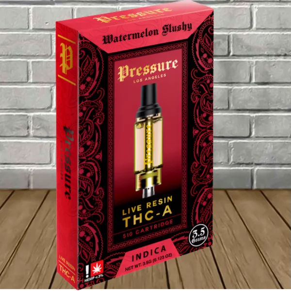 Pressure LA Live Resin THCa Vape Cartridge 3.5g Best Sales Price - Vape Cartridges
