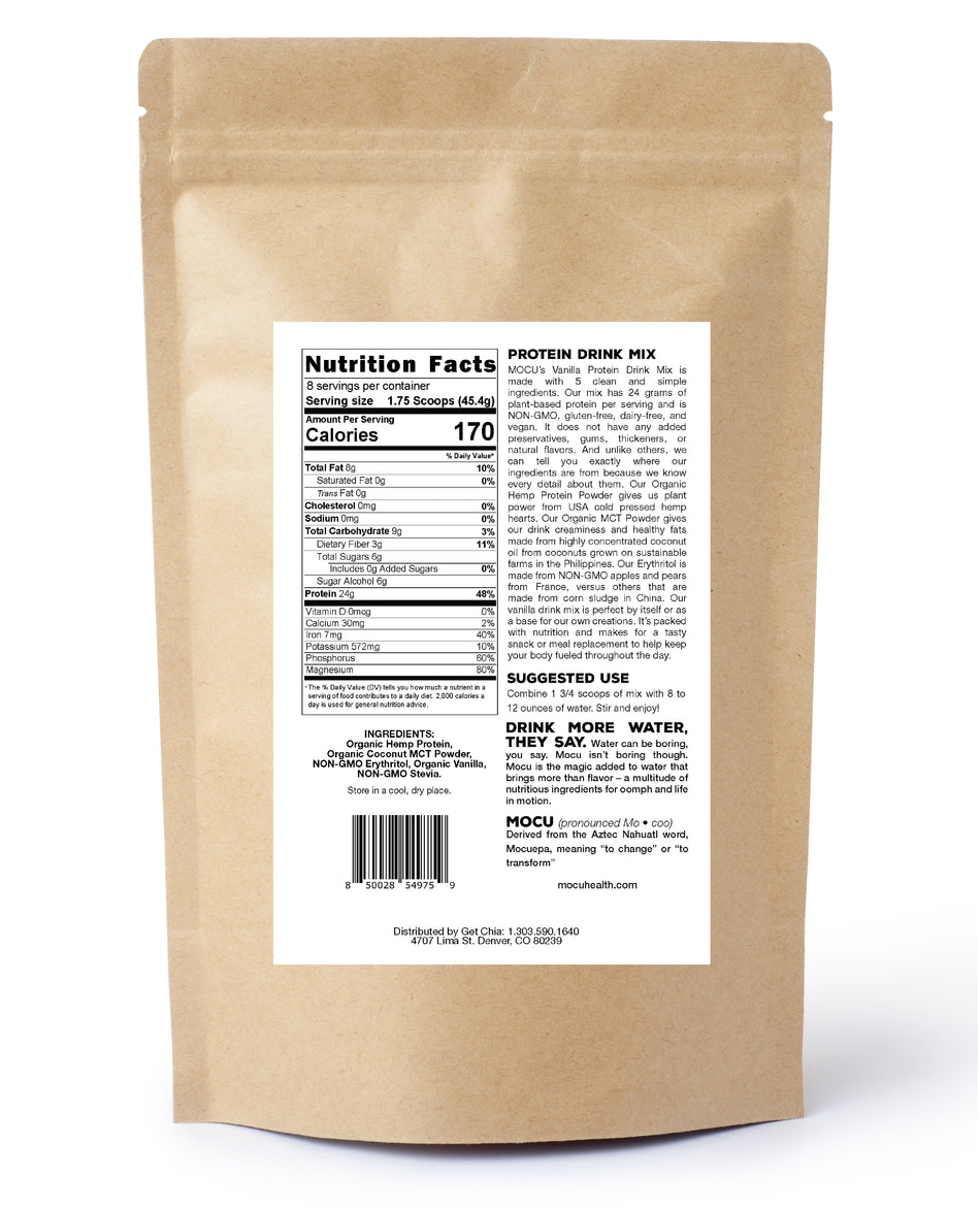 Evo Hemp Protein Drink Mix, Vanilla