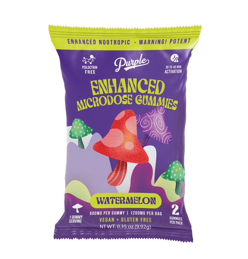 Purple Organics Mushroom Enhanced Microdose Gummies – 2CT