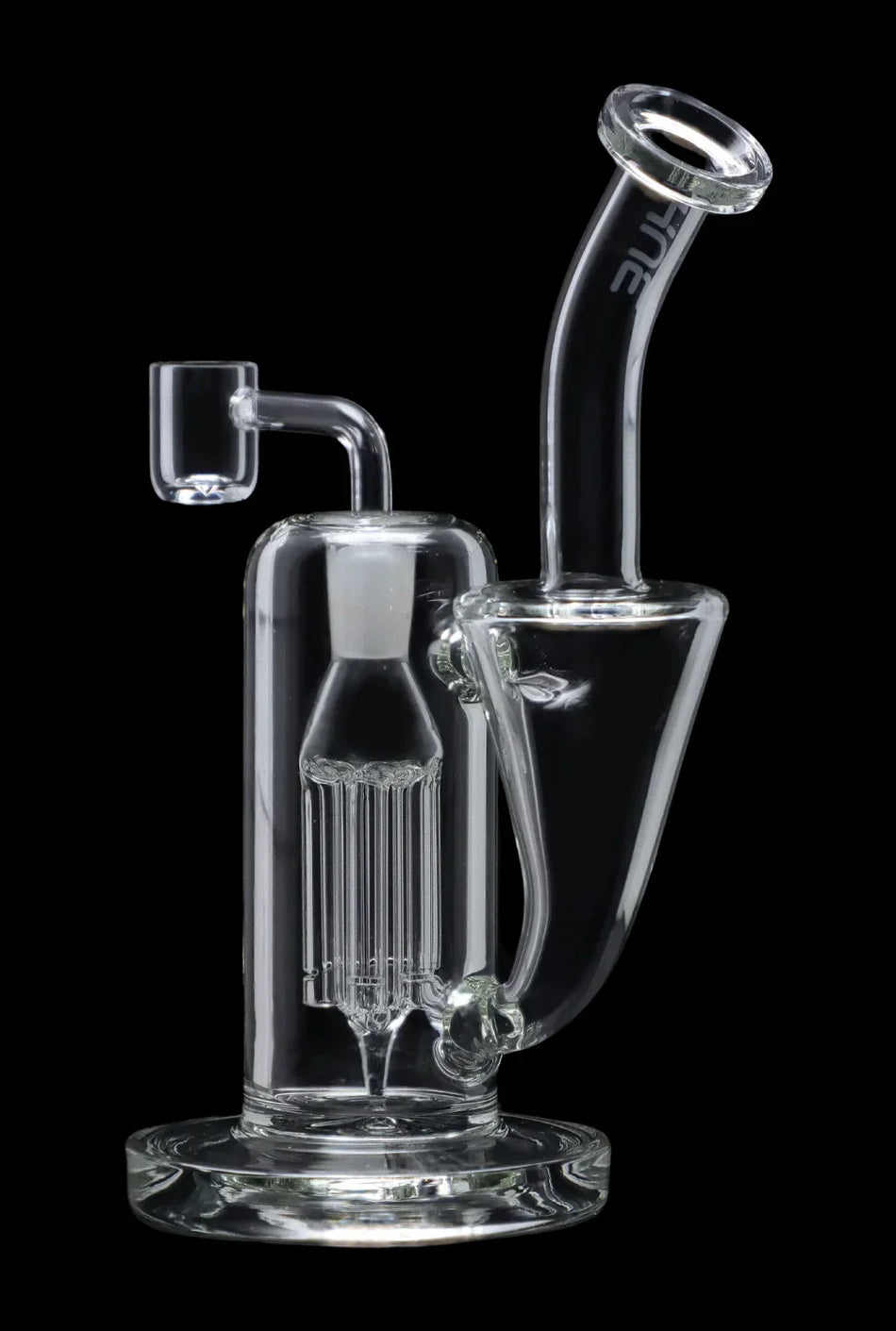 Hue - Whirlpool Dab Rig Clear - 9"